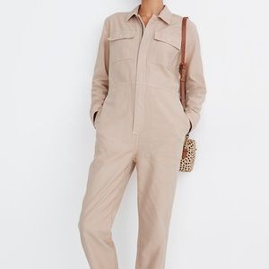 Madewelll Garment-Dyed Zip-Front Coverall Jumpsuit